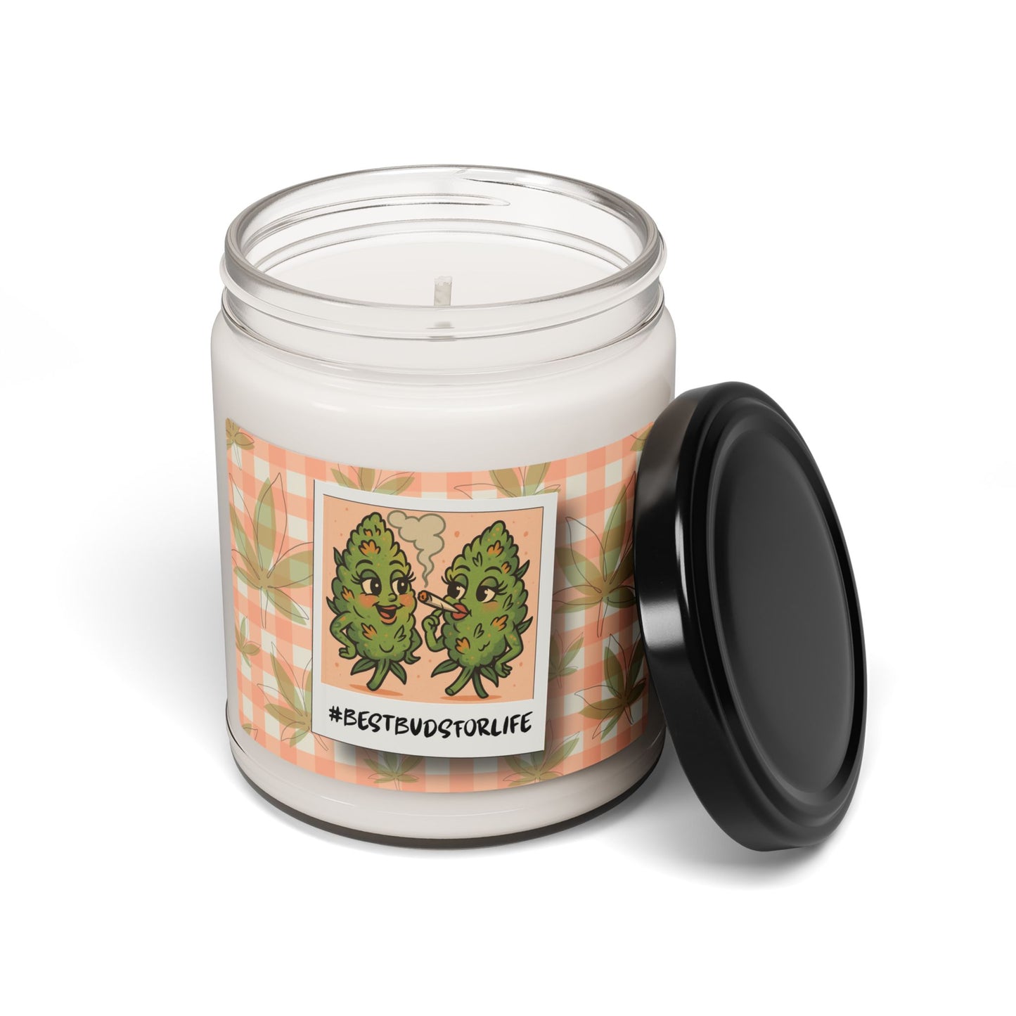 Best Buds Candle | Funny Weed Friendship Gift | 9oz Soy Wax Jar Candle (4 Scents)
