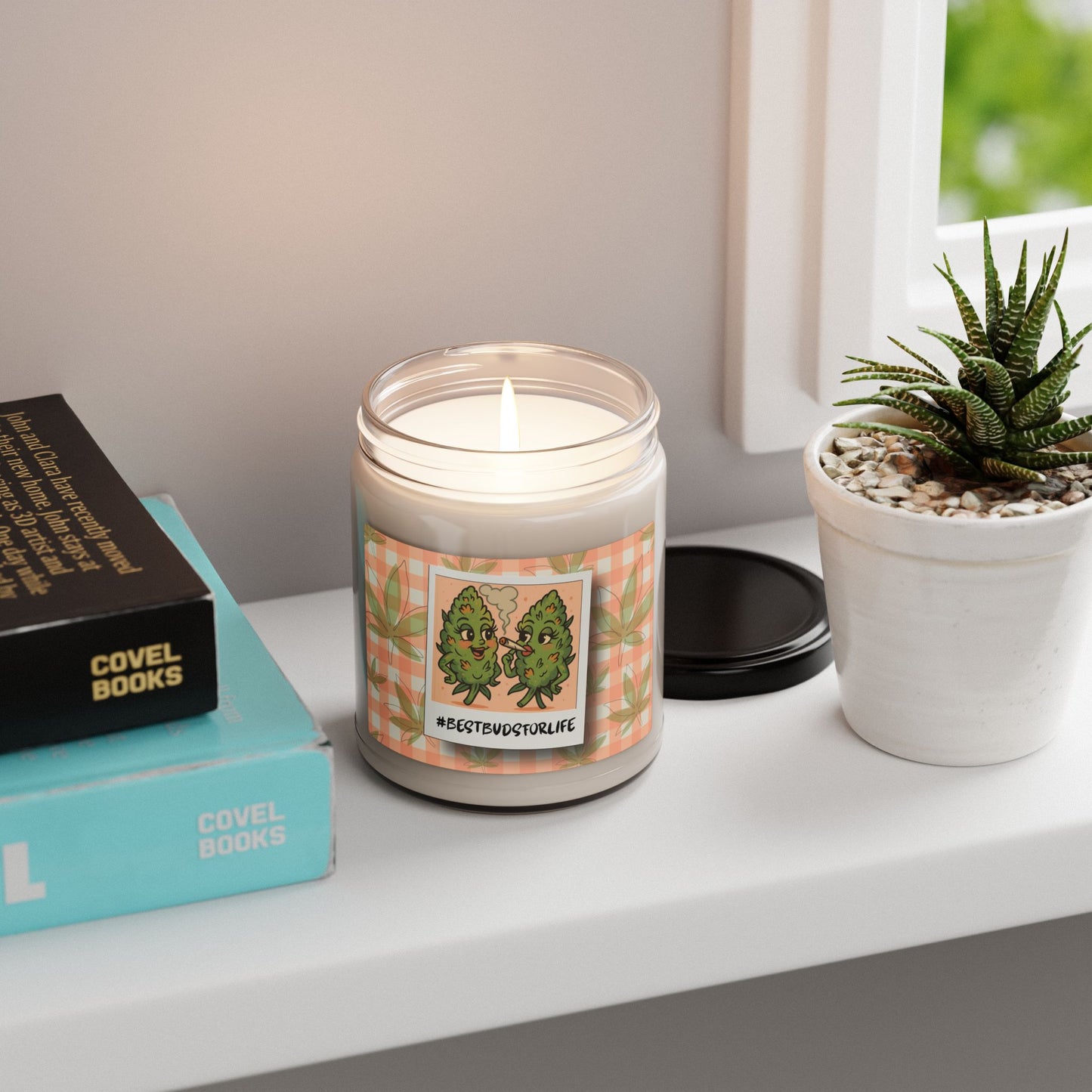 Best Buds Candle | Funny Weed Friendship Gift | 9oz Soy Wax Jar Candle (4 Scents)