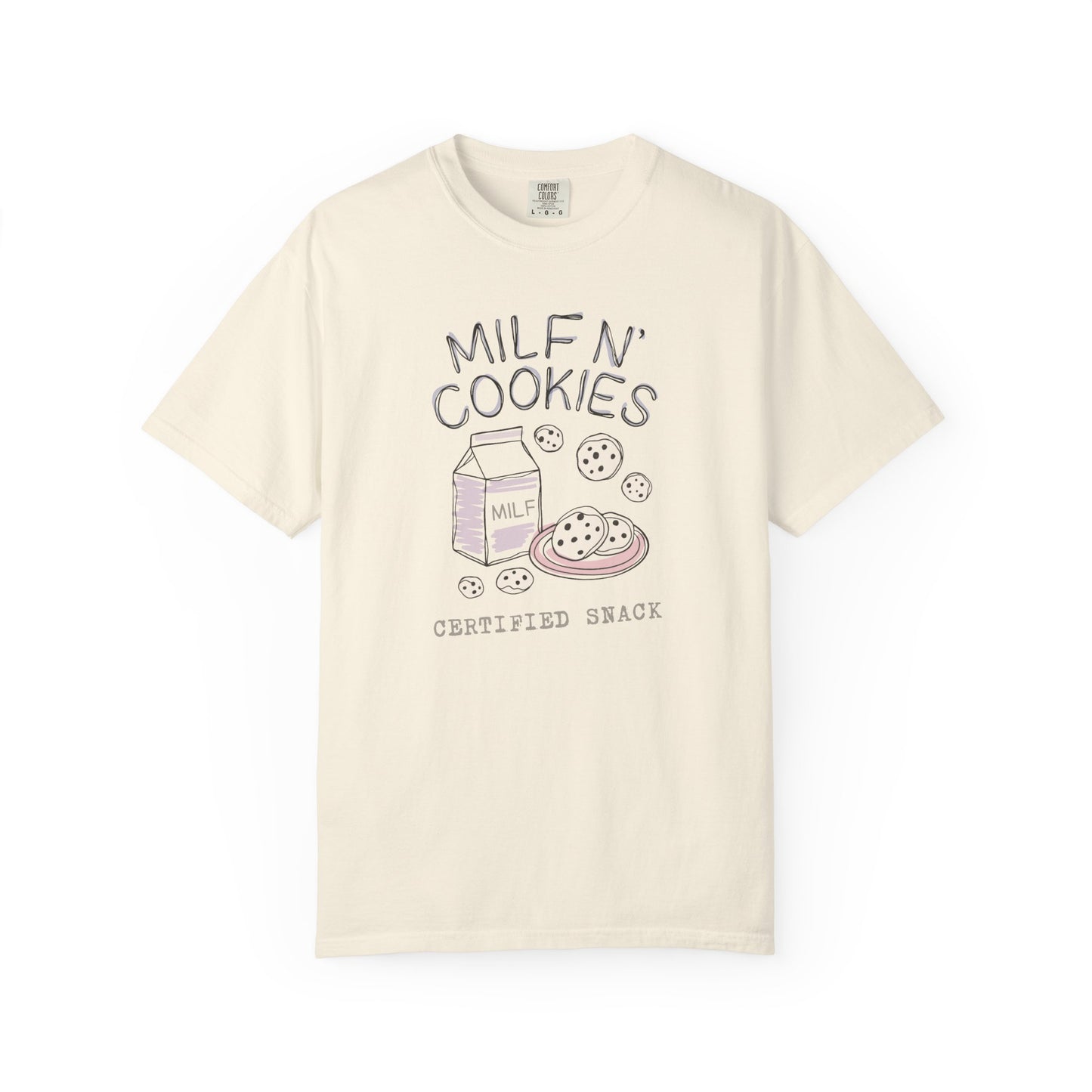 Milf n’ Cookies Shirt – Funny Graphic Tee for Cool Moms, Retro Comfort Colors Gift for Wives