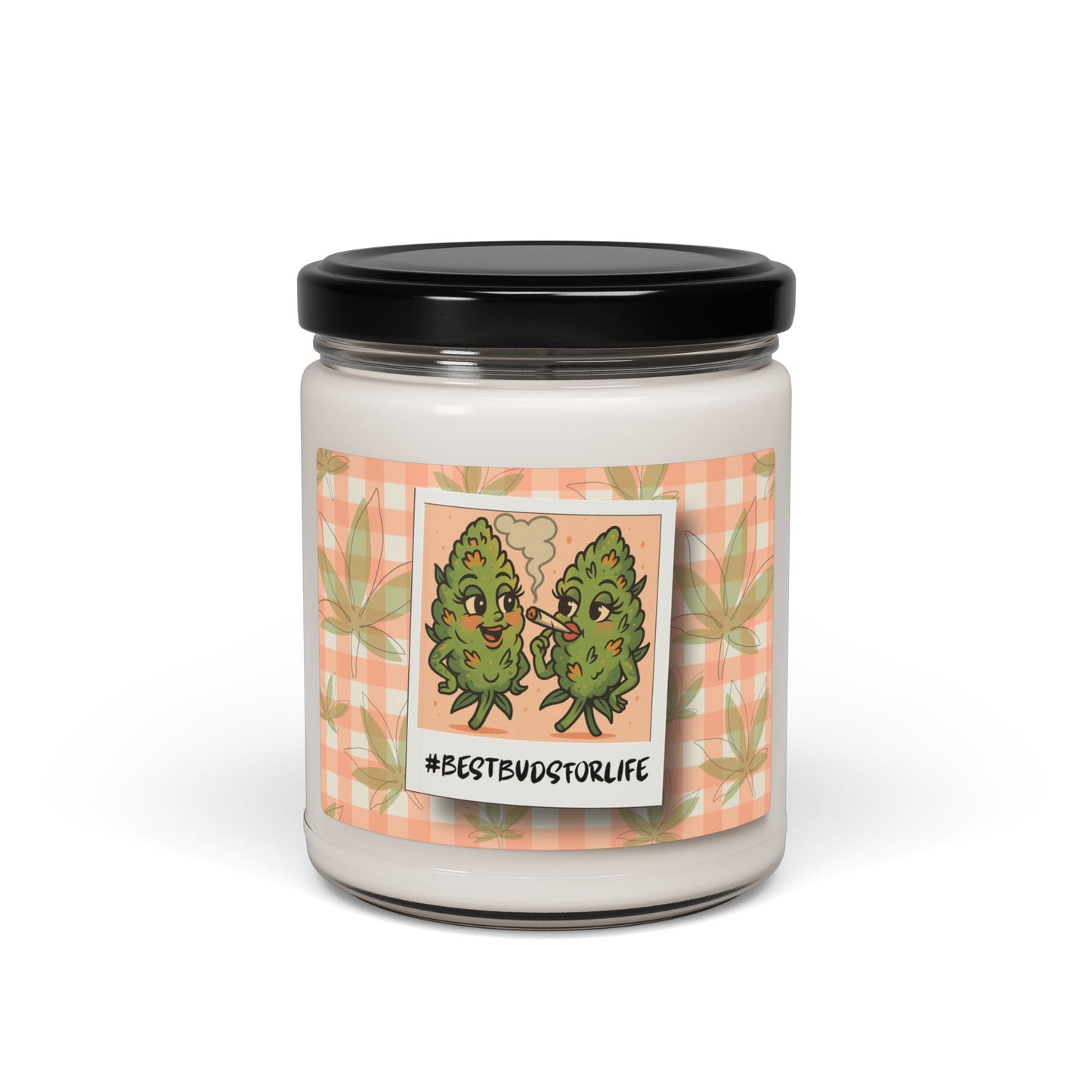 Best Buds Candle | Funny Weed Friendship Gift | 9oz Soy Wax Jar Candle (4 Scents)