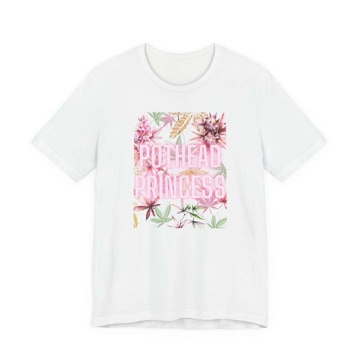 Pothead Princess Tee - Floral Grunge Edition | Floral Weed Stoner Chic Shirt for Women, Festivals, Cannabis Gifts for Friends, 420 Celebrations