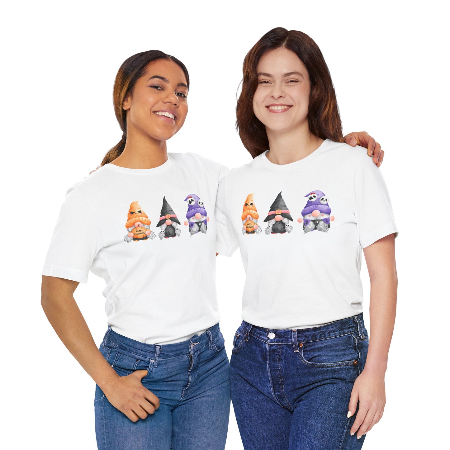 Spooky Season Squad | Cute Halloween Gnomes, Teacher Tee, Fun Fall Outfit, Costume Alternative