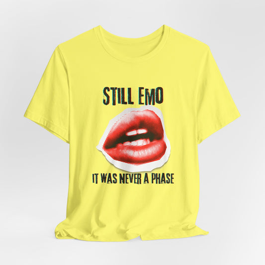 Still Emo, It Was Never A Phase - Pop Punk Graphic T-Shirt, 2000s Retro Vintage Comic Tee