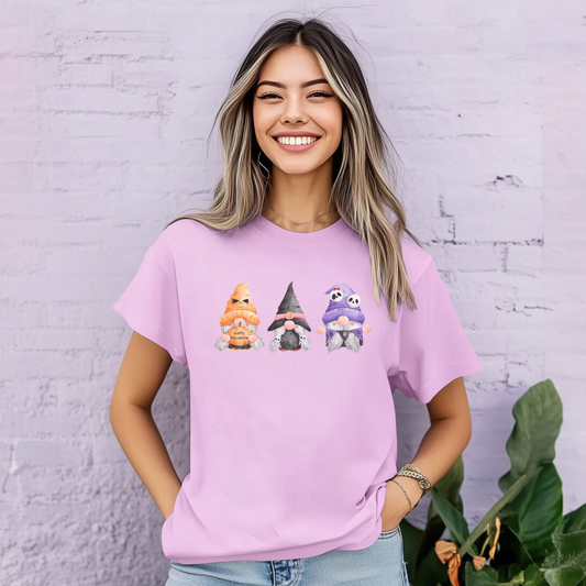 Spooky Season Squad | Cute Halloween Gnomes, Teacher Tee, Fun Fall Outfit, Costume Alternative