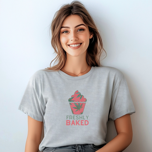 Freshly Baked Cupcake Graphic Tee | Funny Weed Baker T-Shirt