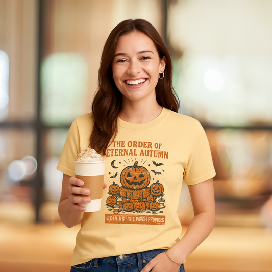 Order of Eternal Autumn T-Shirt | Vintage Halloween Pumpkin Cult Tee
