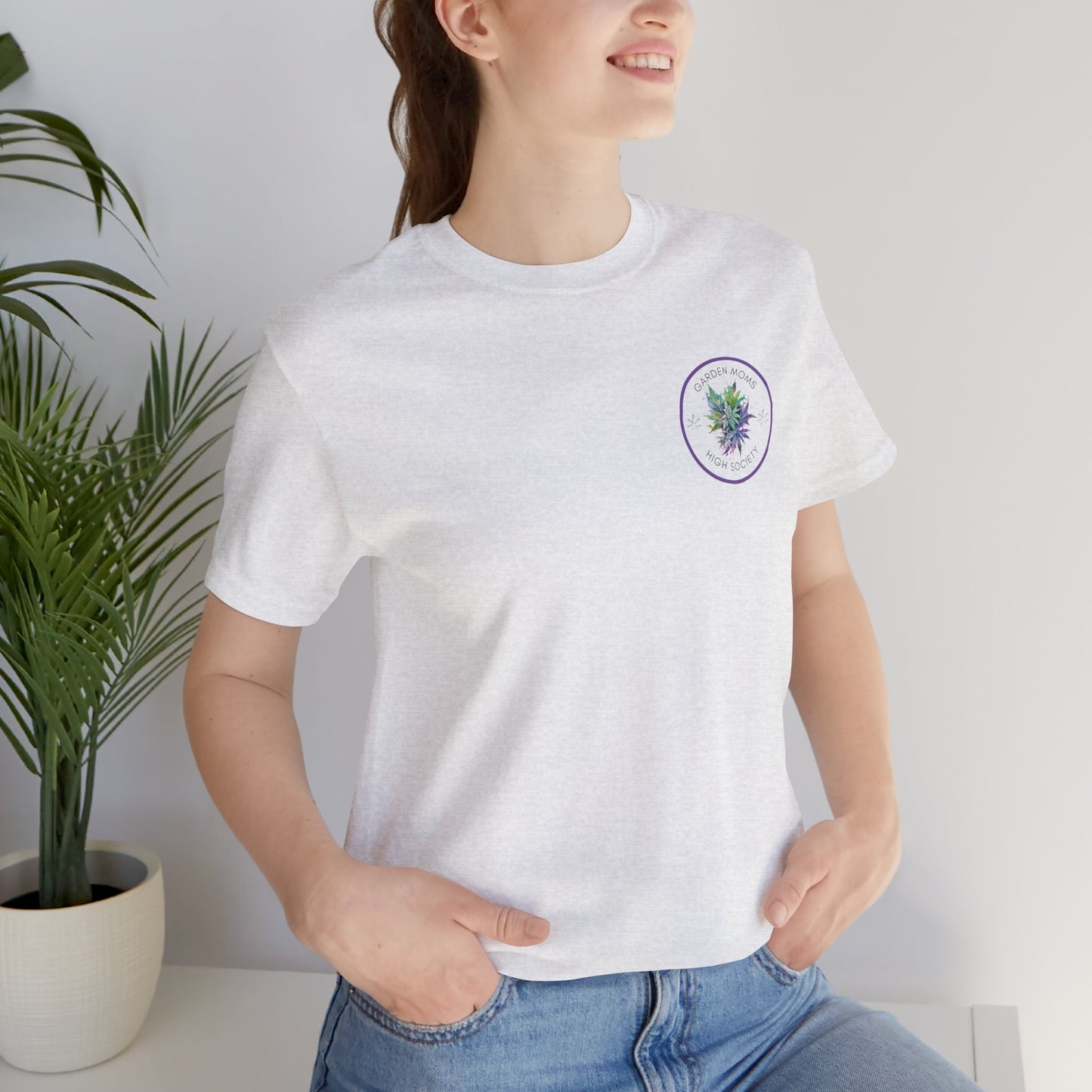 Garden Moms High Society Tee | Weed Chic, Stoner Gift, Gardentok, Cannabis Floral Shirt for Women